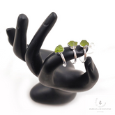 Natural Raw Peridot Ring, Artisan Boho Ring, Silver Plated Ring, Raw Peridot Ring, Crystal Ring, Stackable Ring, Wedding Ring, Designer Ring